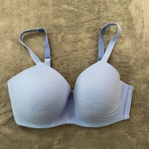 Wacoal How Perfect Wire Free T-Shirt Bra Women's size 34D 852189 Periwinkle